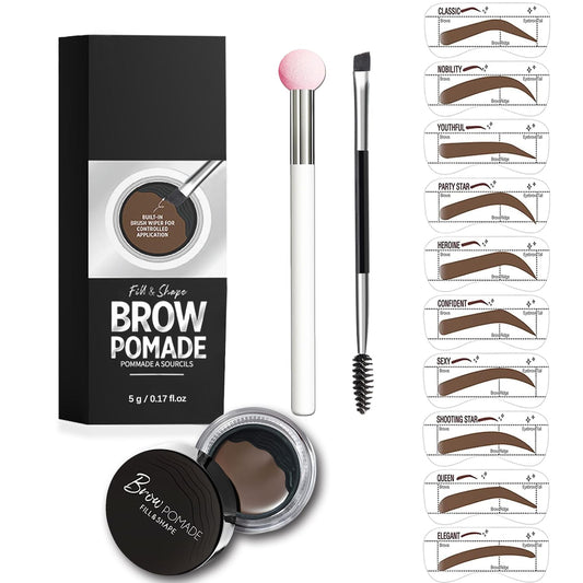 Dmktu eyebrow stencil kit templates deliver quick, natural-looking brows all day.