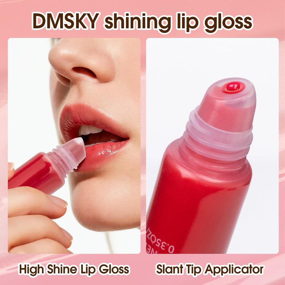Dmsky Nourishing Lip Gloss Pack delivers creamy color with lip care benefits for daily wear.