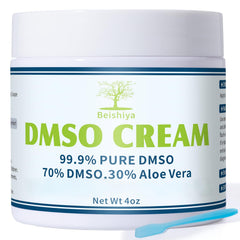 4 oz bottle of DMSO Cream with 99.9% DMSO and Aloe Vera