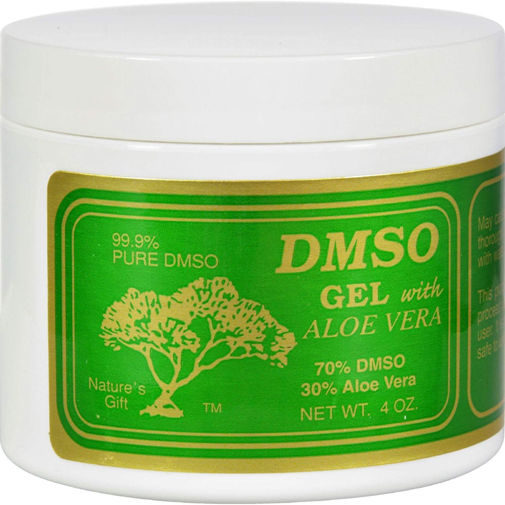 DMSO Gel with Aloe Vera 4oz bottle for versatile solvent use and aloe moisture