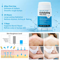 DNQYWODQ body stick glide-and-go application for quick, no-rinse exfoliation