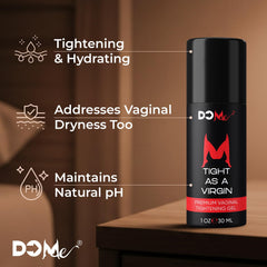 Do Me Vaginal Tightening Cream packaging highlights fragrance-free formula for sensitive skin.