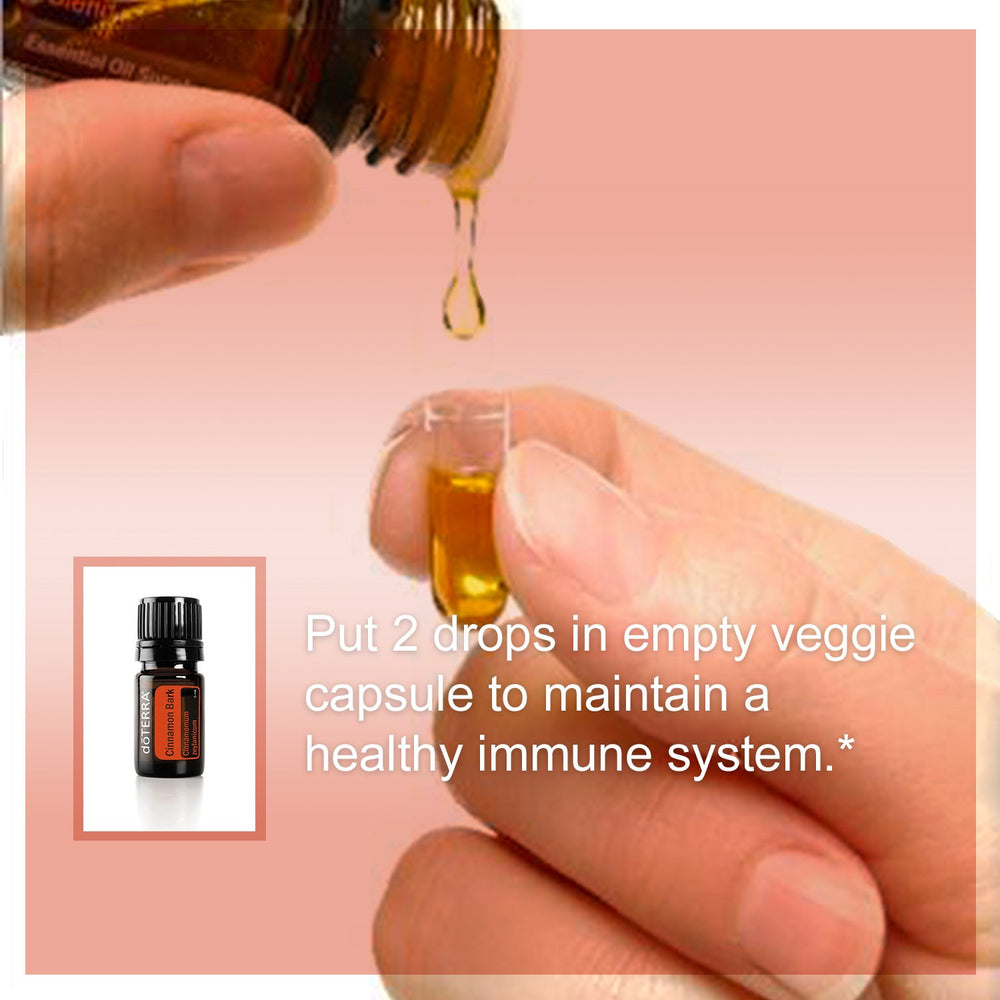 Illustration of spice notes with cinnamon oil