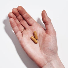 Close-up of Deep Blue Polyphenol Complex capsules