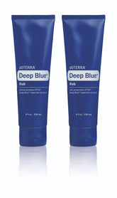 Front view of doTERRA Deep Blue Rub 4 oz 2-pack