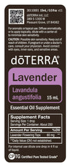 DoTERRA Lavender Essential Oil 15 ml with box and bottle