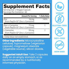 PepZin GI capsules ready to take