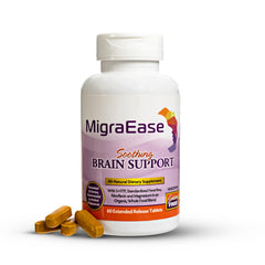 Front view of Doctor Knowles Migraine Supplement bottle