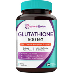 Doctor's Recipes Glutathione 500mg 60 vegan capsules container