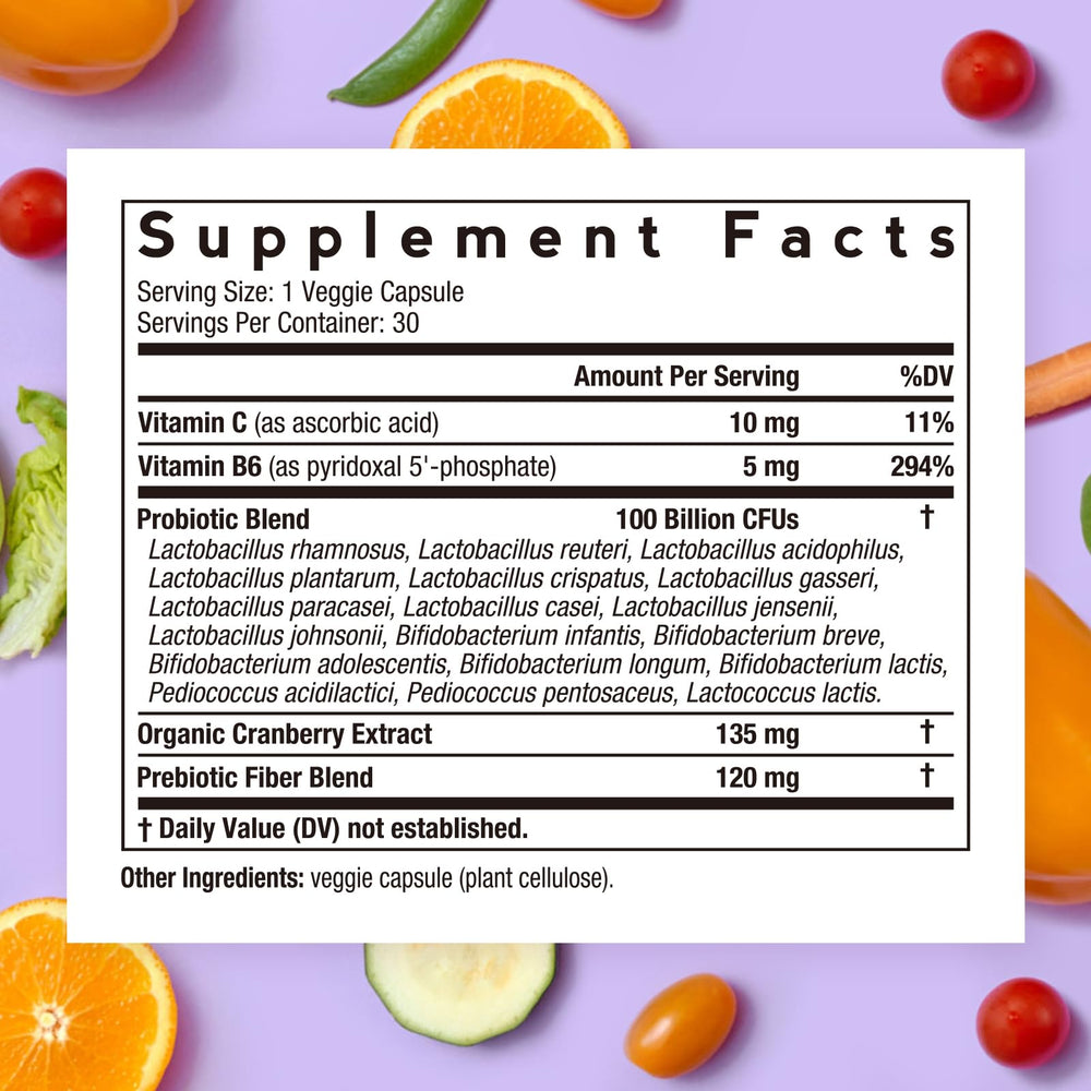 Probiotic capsules for urinary tract health