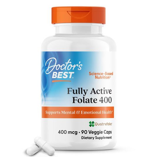 Doctor's Best Fully Active Folate with Quatrefolic 400 mcg – hero image