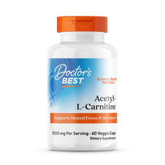 Bottle of Doctors Best Acetyl-L-Carnitine (ALC) 60 veggie caps