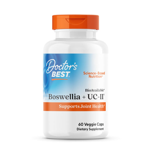 Doctor's Best Boswellia UC-II bottle label