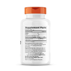 Close-up of Doctor's Best collagen tablets showing 1000 mg per tablet