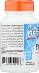 Back label of Doctor's Best Digestive Enzymes 2-pack bottle