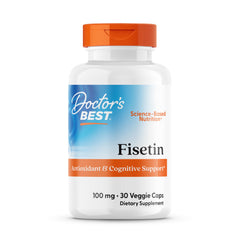 Bottle of Doctor's Best Fisetin with Novusetin 100 mg 30-count