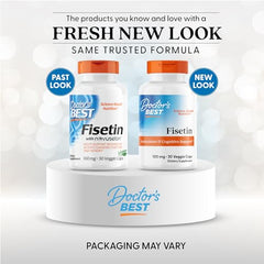 Close-up view of Doctor's Best Fisetin capsules