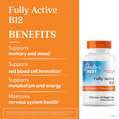 Gluten-free B12 supplement bottle