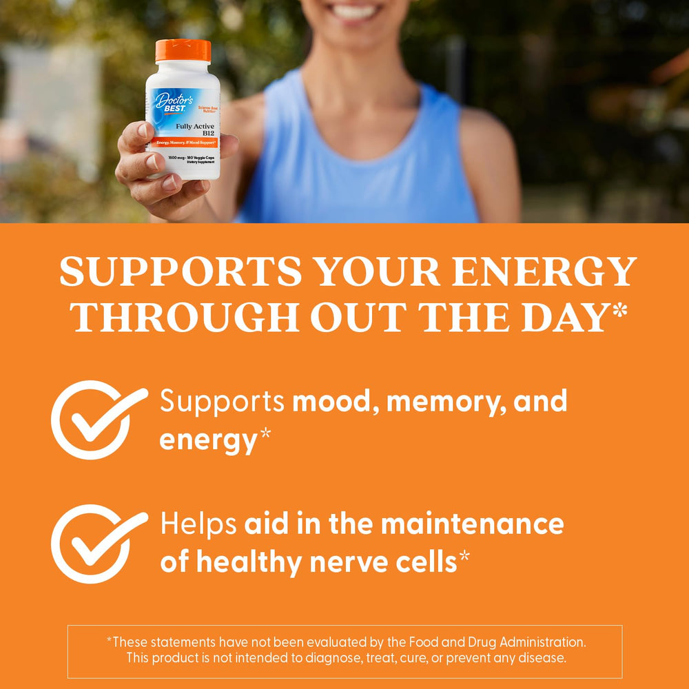 Lifestyle image illustrating energy and mood support from B12 supplement