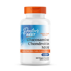 Doctor's Best Glucosamine Chondroitin MSM capsules with OptiMSM — 360-count bottle
