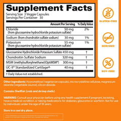 Graphic illustrating UC-II joint support and nutrients