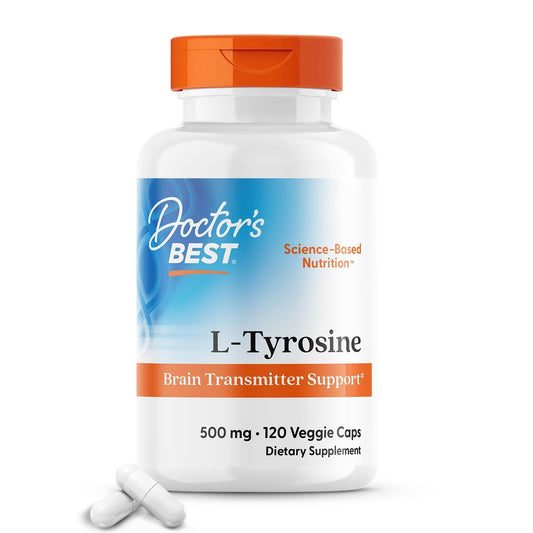 Doctors Best L-Tyrosine 500 mg bottle label