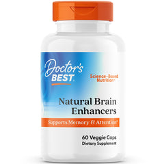 Front view of Doctors Best Natural Brain Enhancers bottle