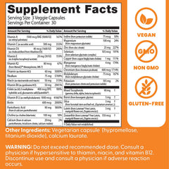 Non-GMO gluten-free vegan formula with premium B vitamins and minerals