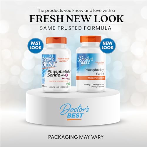 Doctor's Best Phosphatidylserine bottle with 120-count softgels