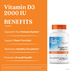 Vitashine vegan D3 2500 IU bottle label close-up