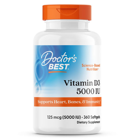 Doctor's Best Vitamin D3 5,000 IU bottle front