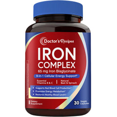 Doctor's Recipes iron supplement bottle for women