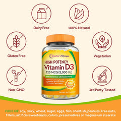 Doctor's Recipes Vitamin D3 5000IU bottle and label
