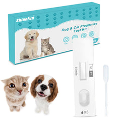 Dog and cat pregnancy test kit at home, urine-based