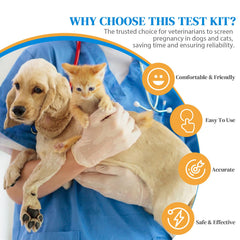 Product shot of the 2-pack Dog and Cat Pregnancy Test Kit