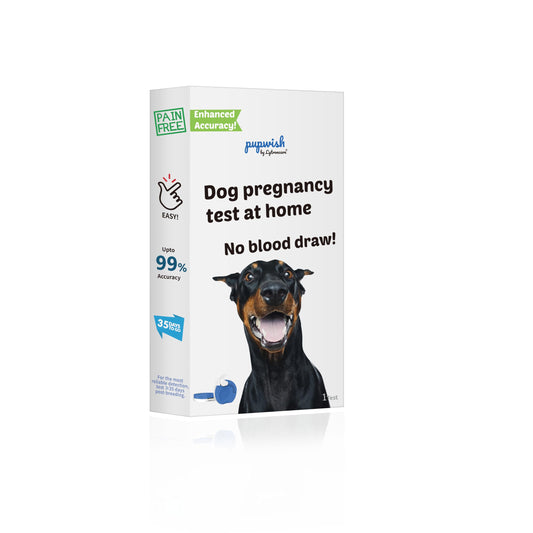 Front view of the Dog Pregnancy Test Kit at Home packaging