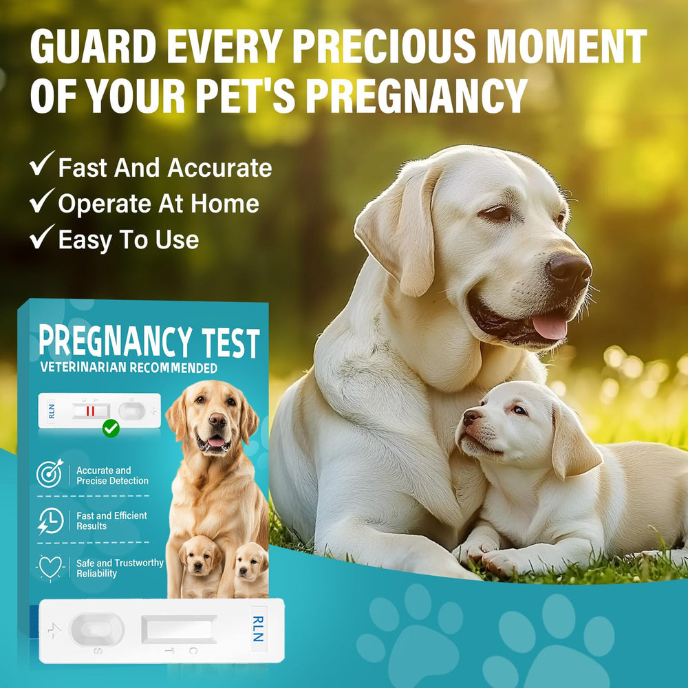 Instructions for using the at-Home Dog Pregnancy Test Kit