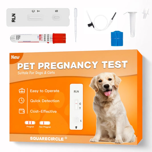 Packaging front of Dog Pregnancy Test Kit at Home