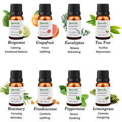 Peppermint essential oil bottle from the set