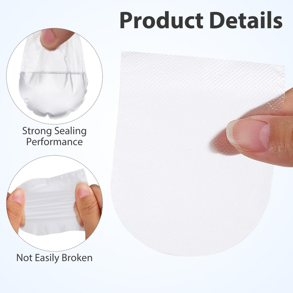 Person using tongue sleeve protector during medication
