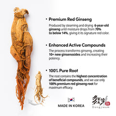 Herbal supplement packaging with GMP-certified seal