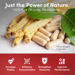 Healthy energy and focus symbol on bottle label