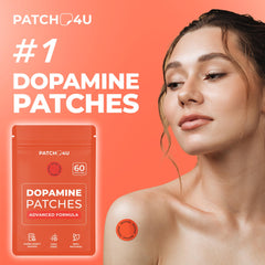 Step-by-step application of dopamine patch onto skin