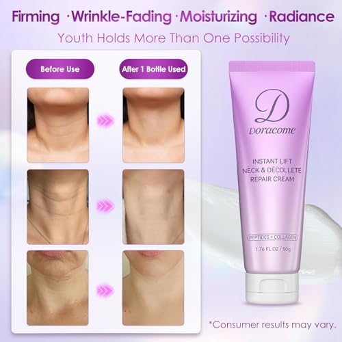 Doracome cream texture swirl highlights lightweight, non-greasy feel.