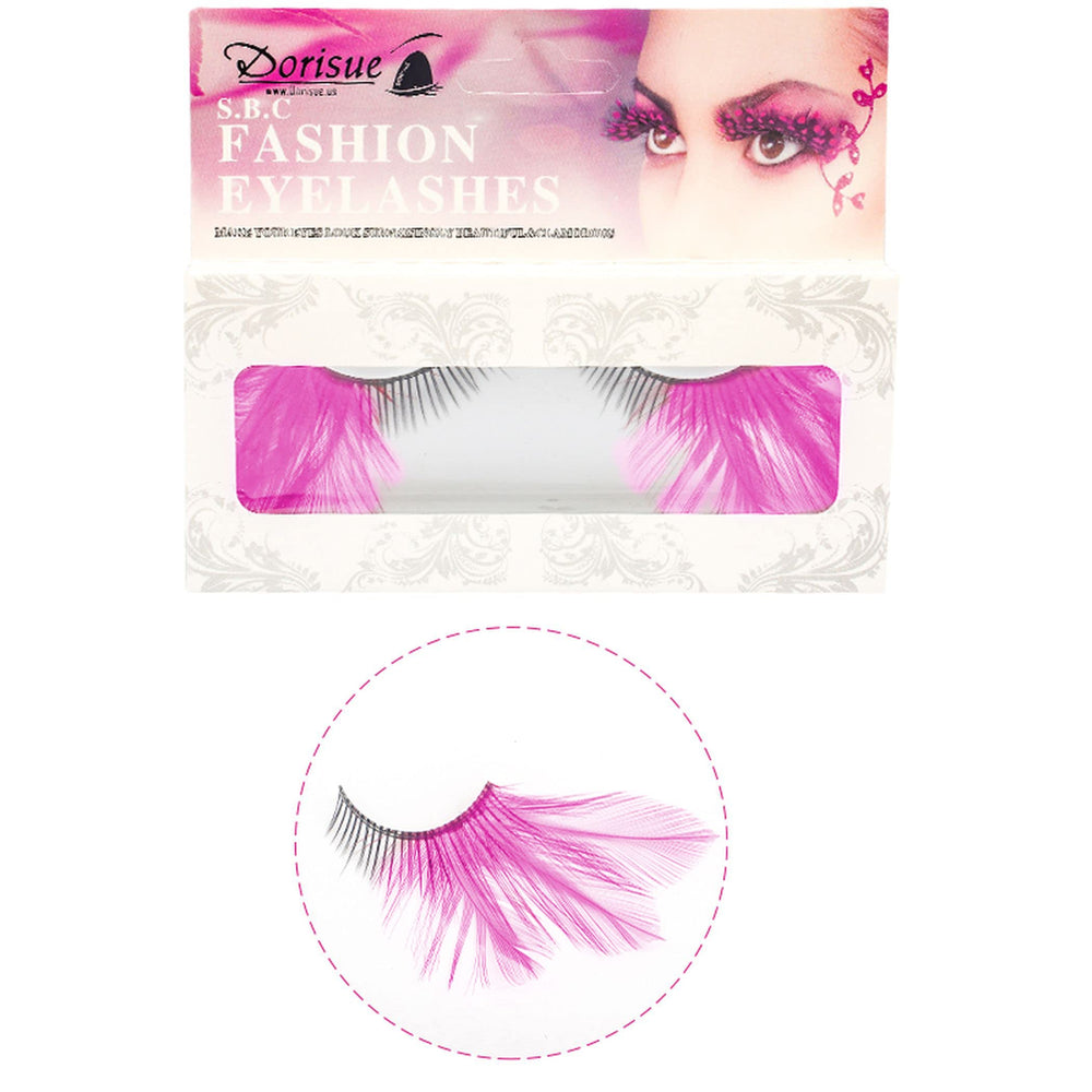 Dorisue Dorise light pink lashes for fashion shows.
