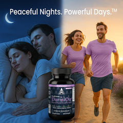 DormiOn soothing botanicals: Chamomile, Lemon Balm, Lavender and Hops