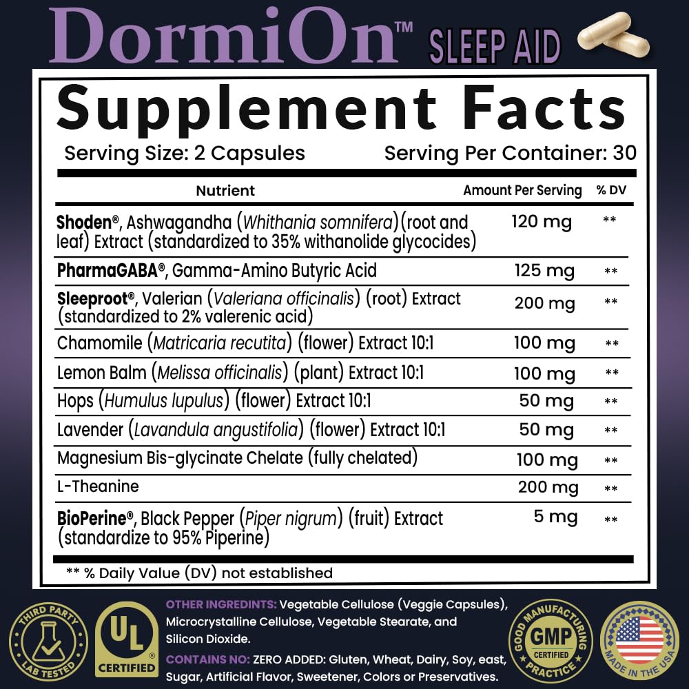 PharmaGABA calming ingredient in DormiOn
