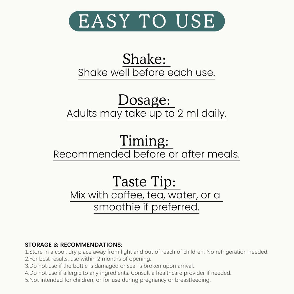 Illustration of 2 ml daily dosage for moringa drops