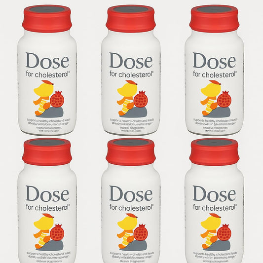 Dose for Cholesterol bottle (6-pack, mango flavor) - 2 oz each