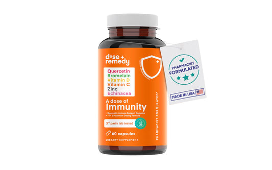 A Dose of Immunity bottle front view - 60 count